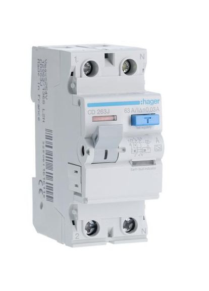 ПЗВ 40 A, 30 мA, тип AC, 2 полюси, CDA240D, CD241J Хагер Hager (365841809)