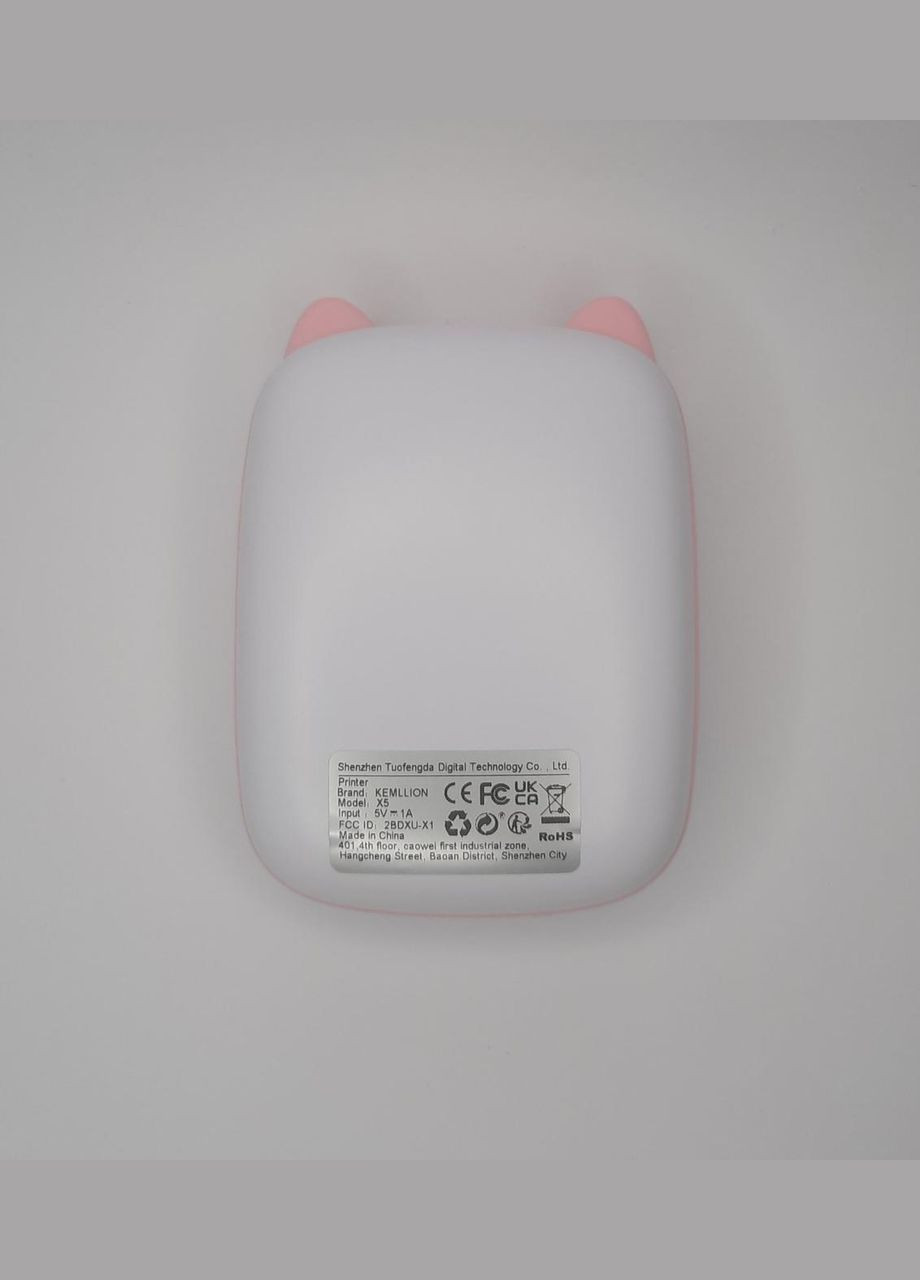 Портативний дитячий міні-принтер "Котик" Bambi A8AS No Brand (326800877)