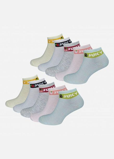 Набор женских носков коротких хлопковых Лана JUICY 10 пар Ассорти No Brand (278369139)