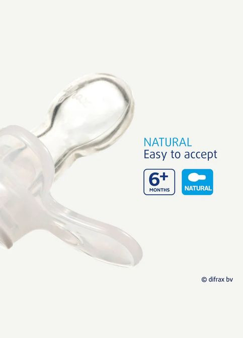 Пустушка силіконова Natural Night, симетрична, 6+ міс. () Difrax GL127 (335030149)