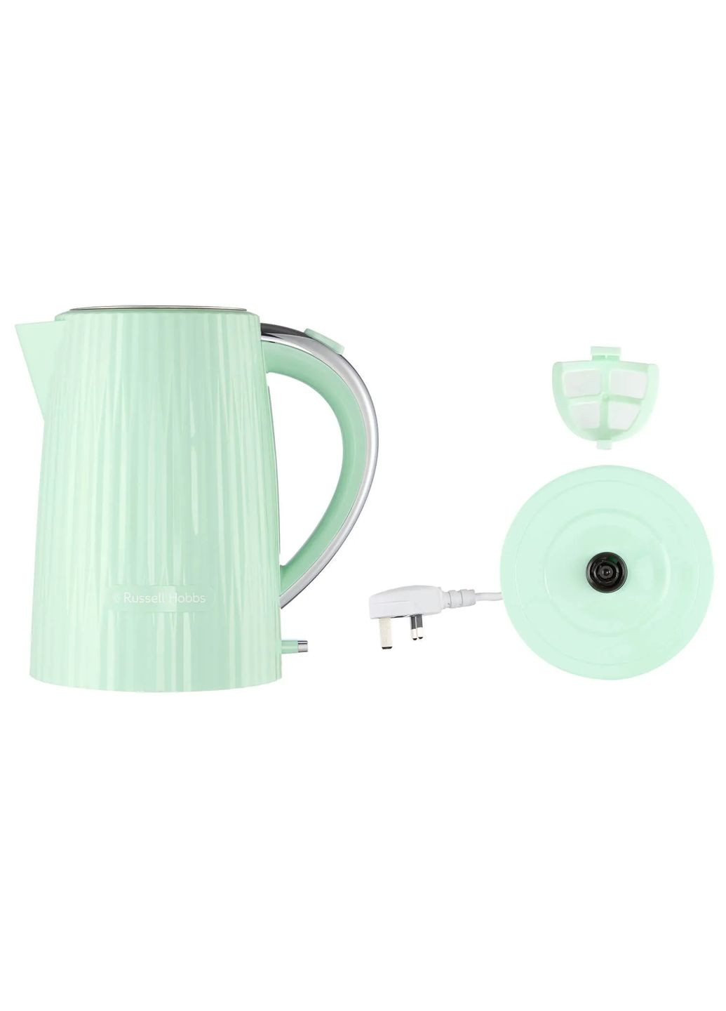 Электрочайник Eden, 1.7л, нержавеющая сталь, пластик, фисташковый Russell Hobbs (314748067)
