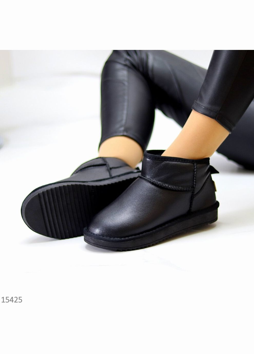 Ультранизькі шкіряні уггі, уггі шкіра, шкіряні чобітки ITTS (315746844)