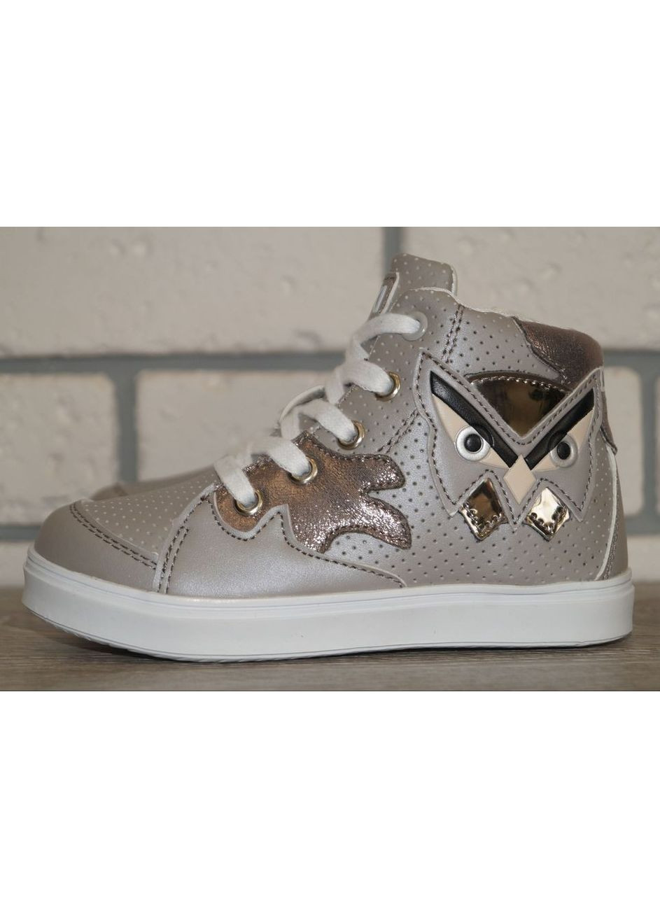 Серые повседневные, кэжуал осенние ботинки демисезонные для девочки серые Biki