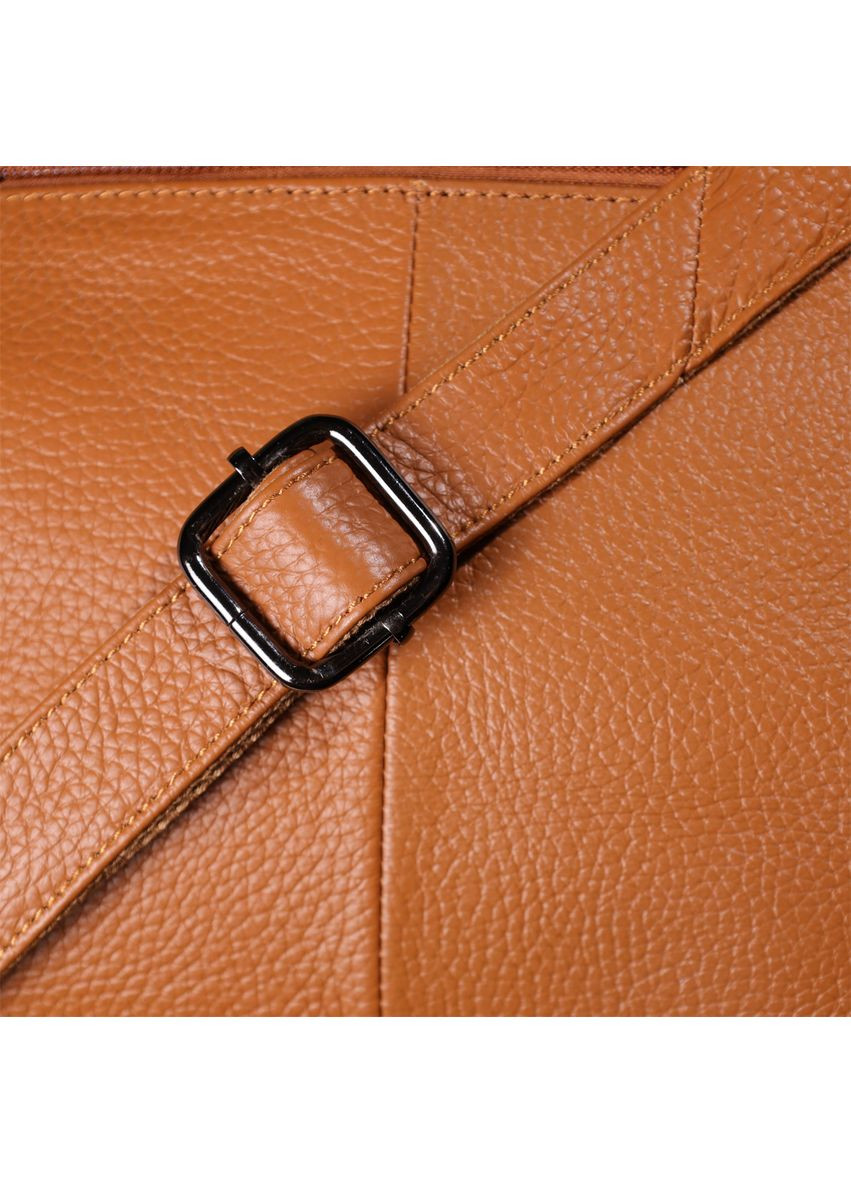 Женская сумка на два отделения из натуральной кожи 23012 Коричневый Vintage (359401631)