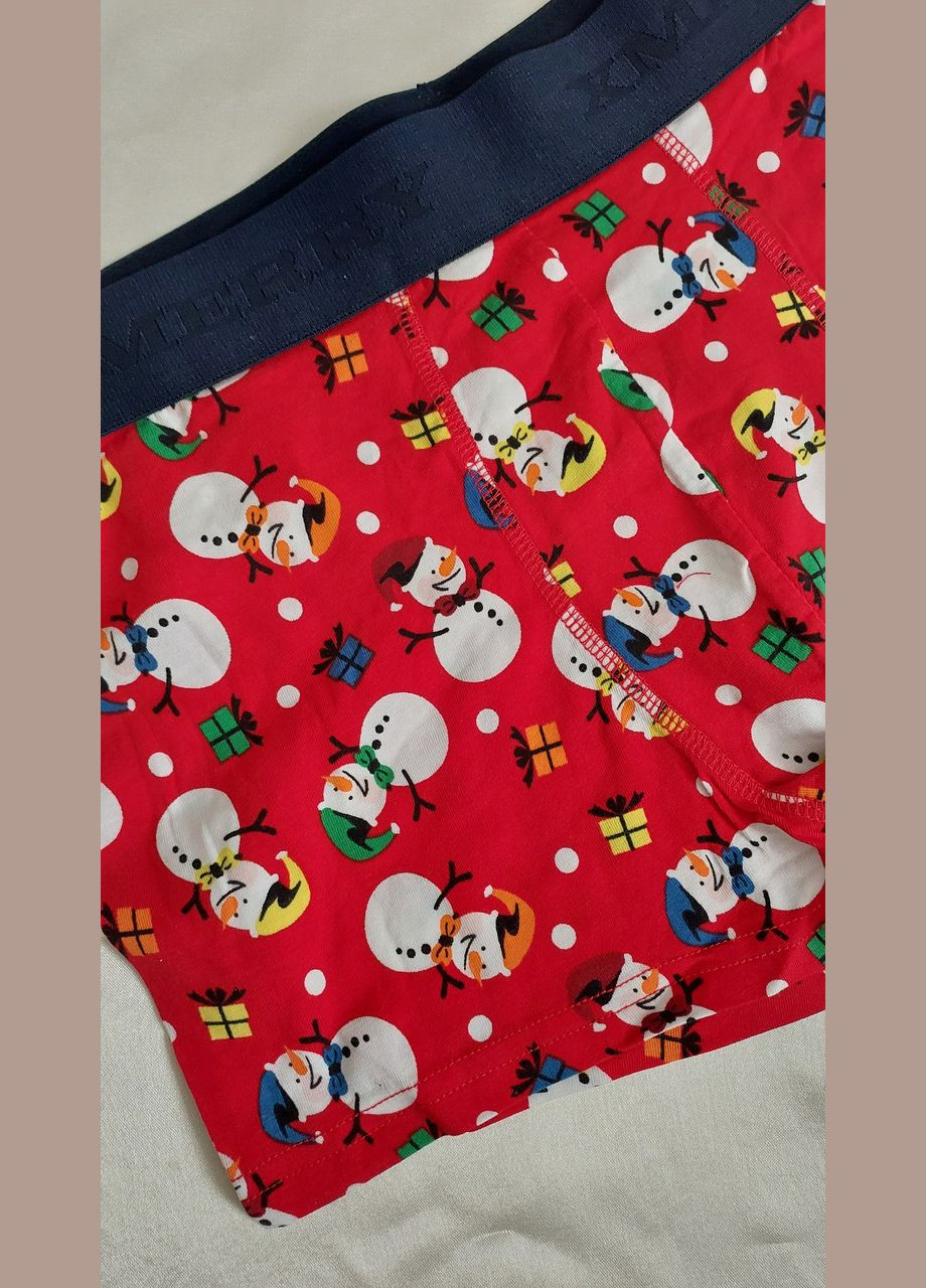Чоловічі новорічні труси боксери шорти Honey Fashion Accessories XL червоний (2-59/4) No Brand (313286009)