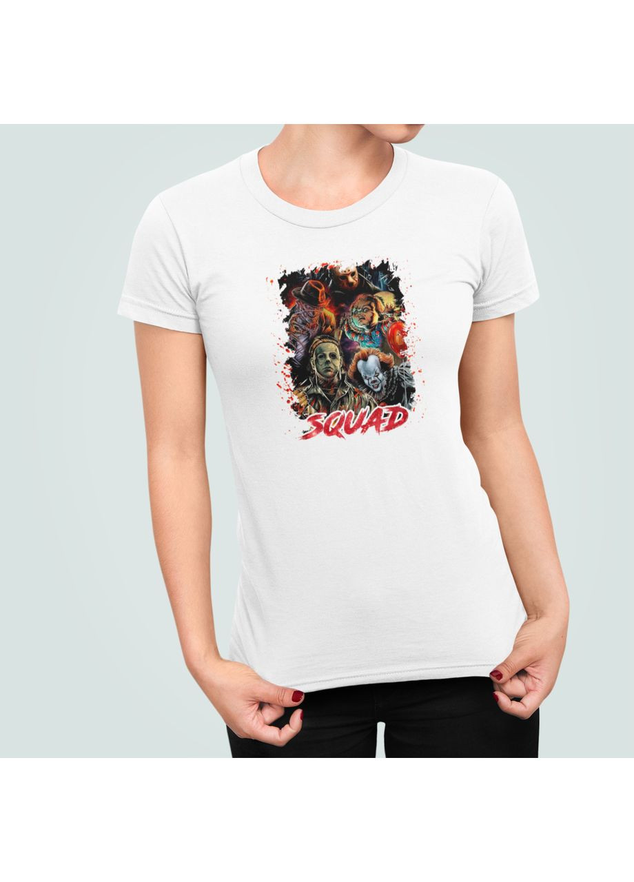 Женская футболка с принтом Фильмы ужасов команда Хэллоуин Stedman - (365254183)