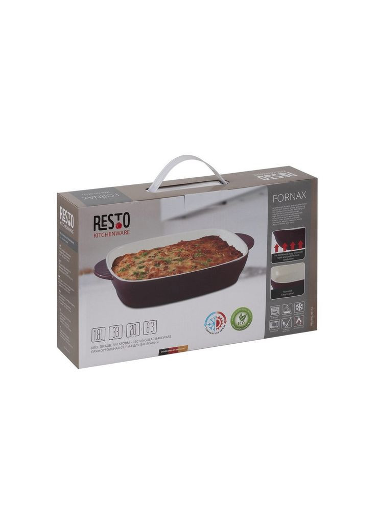 Форма для выпечки 33 х 20 х 6.3 см 1.8 л (m343604) RESTO Fornax 33 х 20 см 1.8 л (366566721)