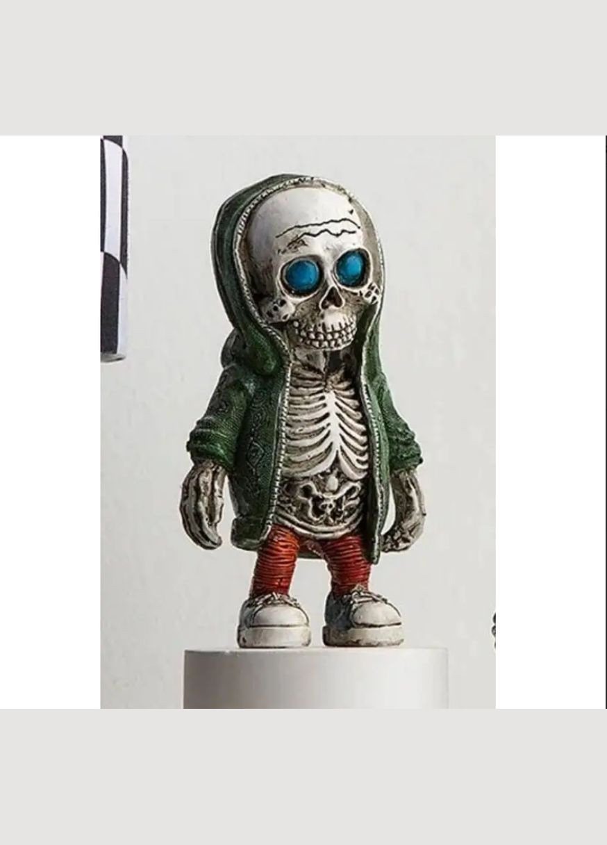 Ретро скелет фігурка 7 см для інтерʼєру, статуетка скелет стильний No Brand (329867793)