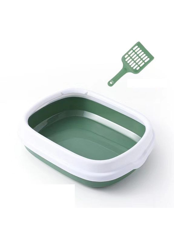 Лоток для котів з бортиком Pet Style різнокольоровий 48х40х14 No Brand - (323234899)