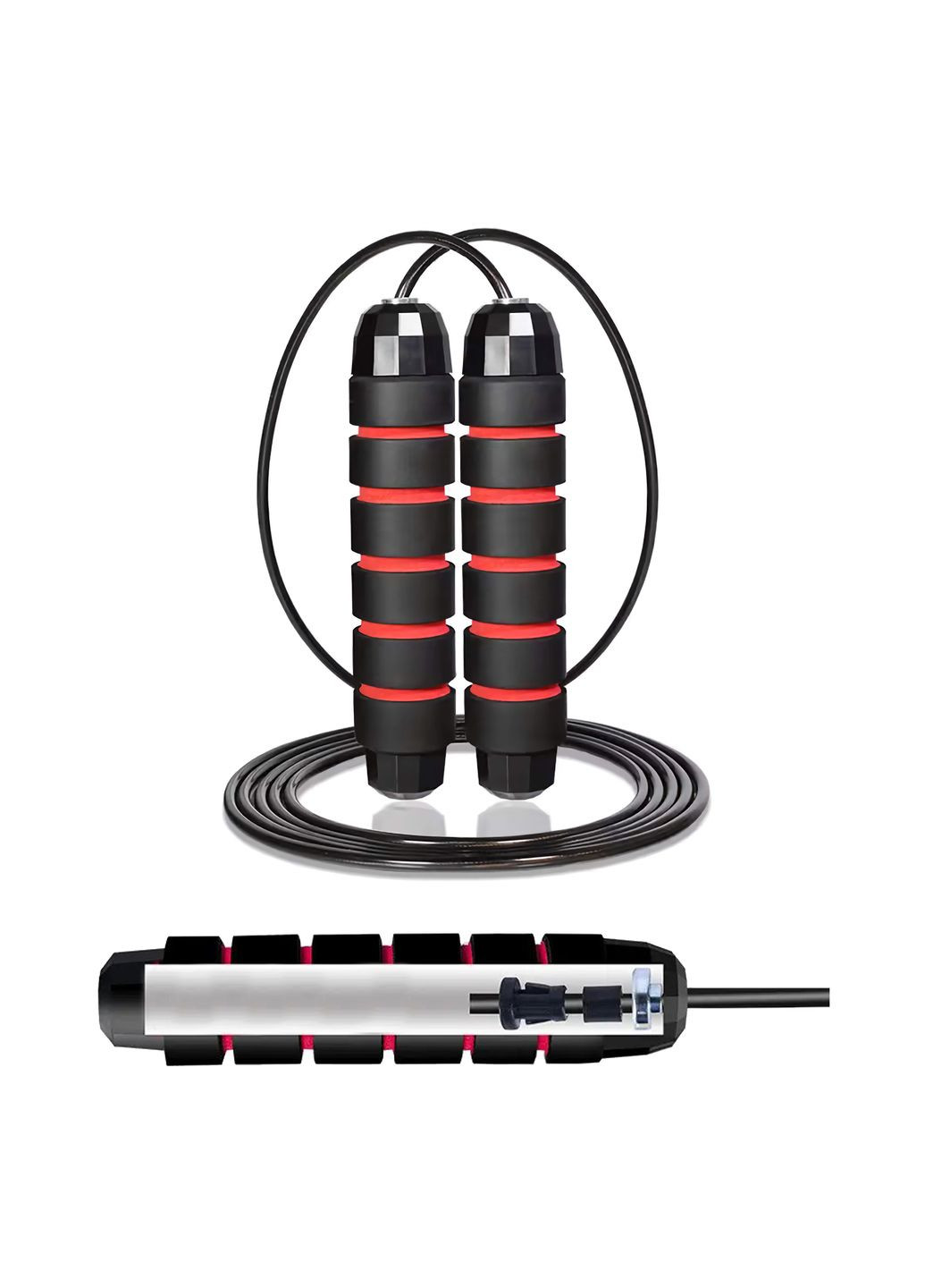 Скакалка скоростная для кроссфита Speed Rope Classic XR-0150 Black/Red Cornix (318867492)