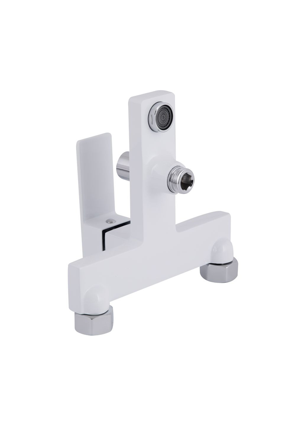 Смеситель для ванны Gemini (c душевым гарнитуром) Chrome/White Qtap QTGEM259CRW45683 (346492497)