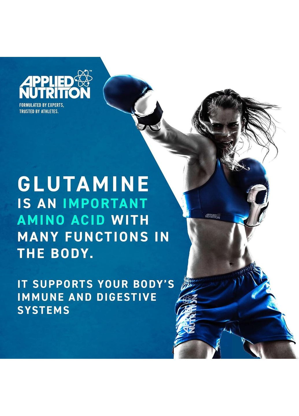 L-глутамин GLUTAMINE 4K 120 VEGGI CAPS Applied Nutrition (337176547)