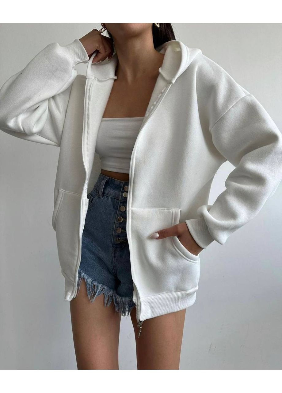 Жіноча біла зіпка No Brand (353036594)