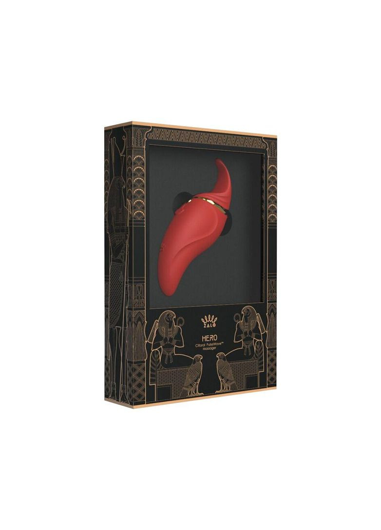 Вібратор 2в1 з язичком Hero Wine Red, кристал Swarovski Zalo (371389710)