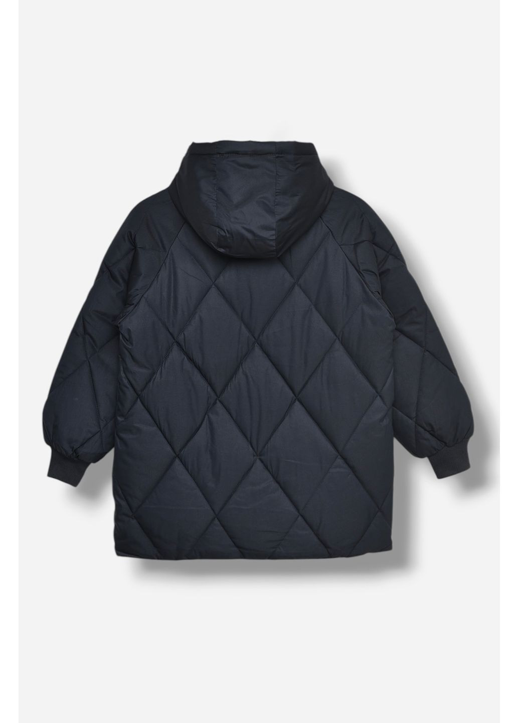 Темно-синяя зимняя куртка детская зимняя темно-синего цвета Let's Shop