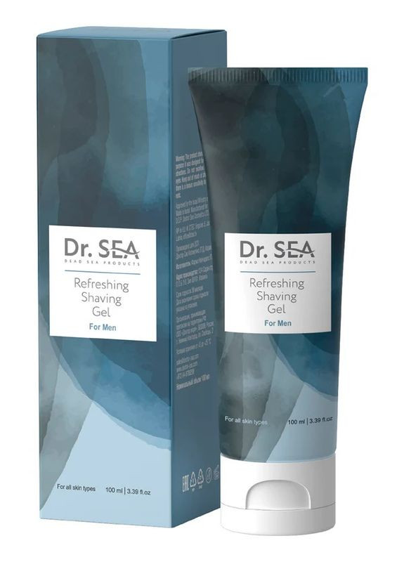 Освіжаючий гель для гоління Dr.Sea 100 мл Dr. Sea (327843490)