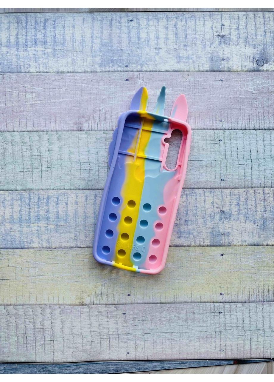 Силиконовый чехол Попит Антистресс Pop It для Samsung Galaxy A05s (A057) Единорог Creative (360691467)