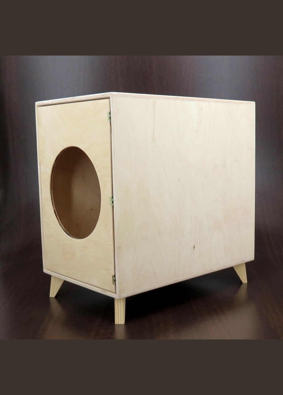 Будиночок для кішки з дерева Ютана ваніль (ДДК-002202) No Brand (328453055)