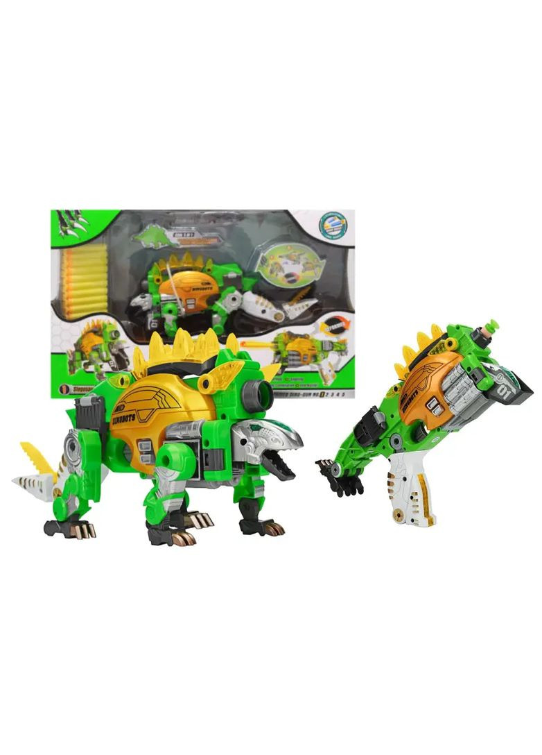 Бластер-трансформер на мягких поролоновых патронах Динозавр пластик в ассортименте SB375 YG Toys Збр5375 (370652253)