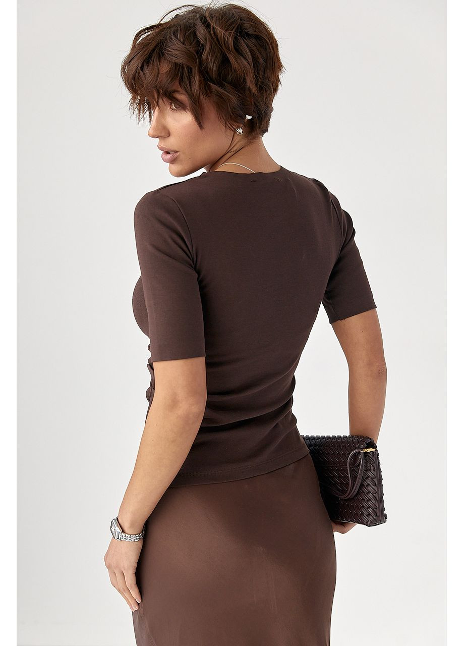 Трикотажная однотонная американка Lurex (369776117)