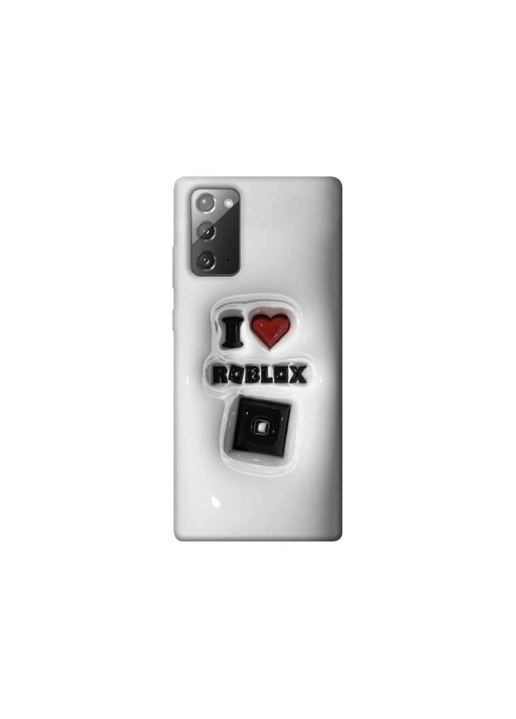 Чохол на Samsung Galaxy Note 20 I love Roblox Frontalka (354683852)