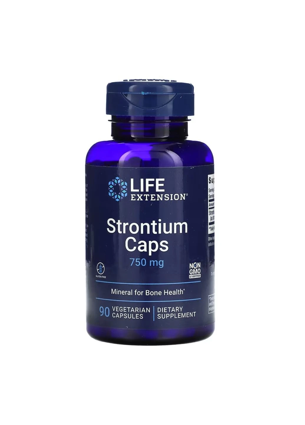 Оригінал! Strontium Caps 750 mg - 90 vcaps Life Extension (398848451)
