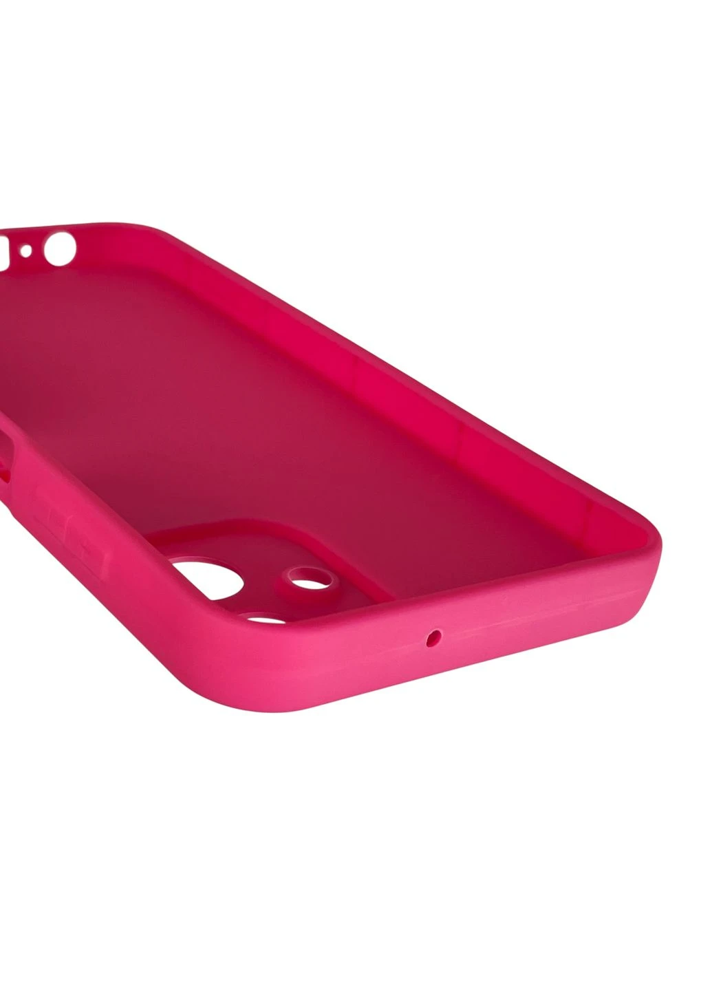 Чохол силіконовий оригінальний Soft Touch з 3D принтом злого кота для Galaxy A06 (SM-A065) малиновий (Повний захист камери) Samsung (378975906)