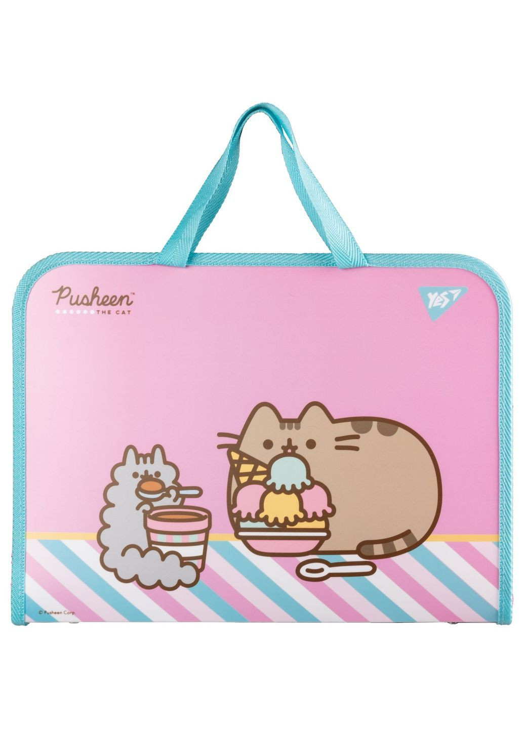Папка-портфель Pusheen Stormy FC на блискавці з тканинними ручками () Yes 492238 (366528985)