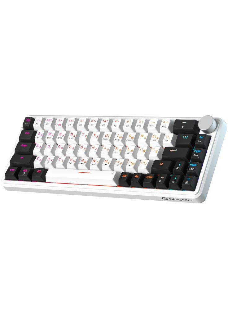 Клавіатура Asgard Valhalla MK210W Pro 65 RGB Wireless/Bluetooth/USB White (m497482) GAMEPRO Asgard Valhalla MK210W Pro 65 RGB Wireless/Bluetoo (369026070)