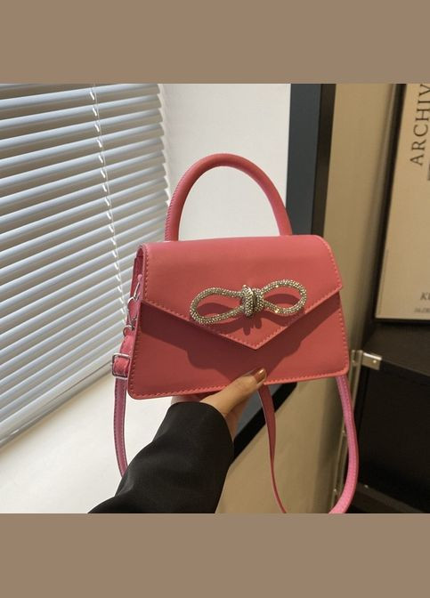 Женская классическая сумка кросс-боди через плечо розовая No Brand (290665320)