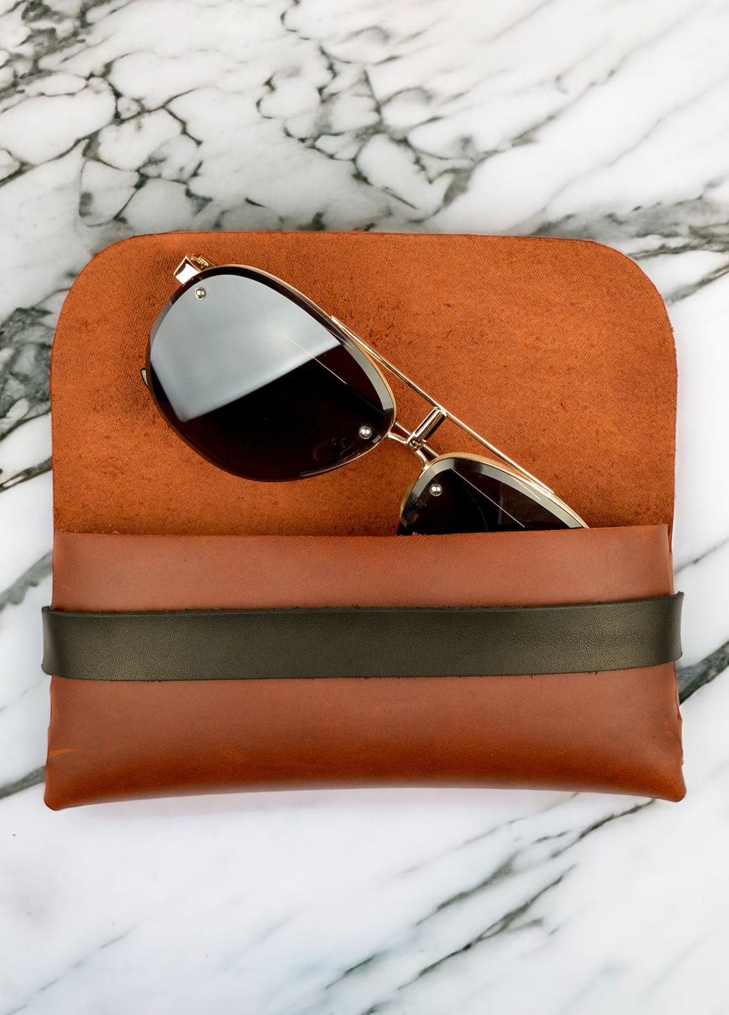 Кожаный чехол футляр для очков Крейзи Хорс ZERMATT Crazy Horse (280930432)