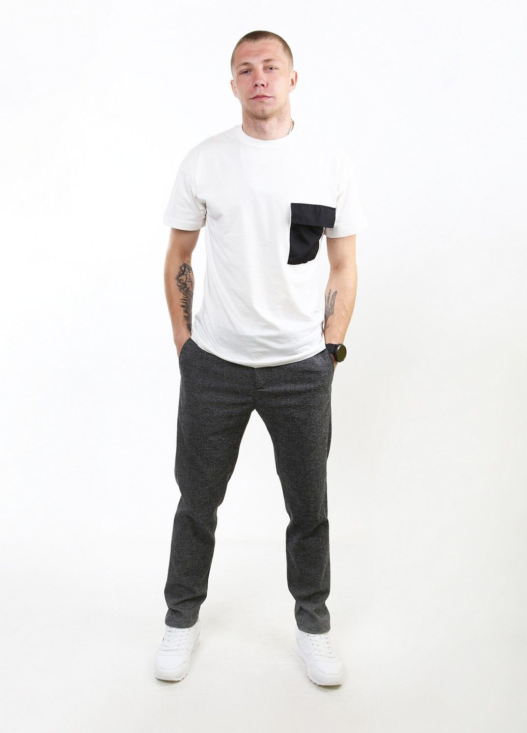 Серые демисезонные брюки Mtp