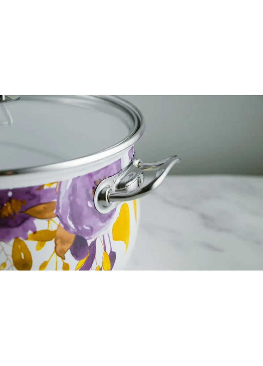 Кастрюля Акварель Premium GTT-224-W 24 см, 5,7 л (96327) Gusto (302802666)