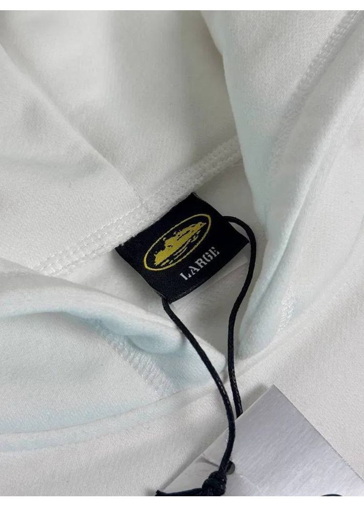 Мужское худи с красивым принтом, белое, в стиле corteiz. No Brand (364503819)