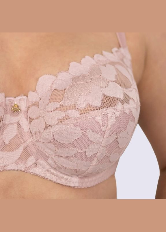 Розовый бюстгальтер на косточках с полумягкой чашкой Elita с косточками