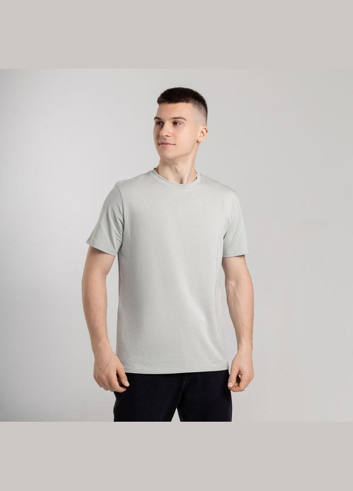 Фісташкова стильна чоловіча однотонна футболка фісташкова з коротким рукавом Freedom