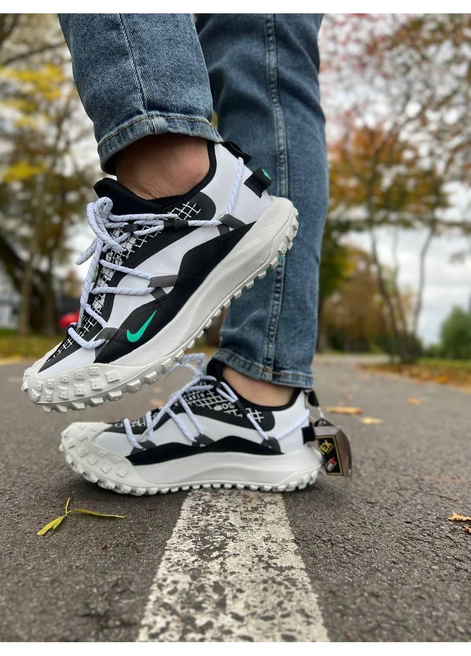 Белые летние кроссовки nike acg mountain fly low white найк асж маунс флай No Brand
