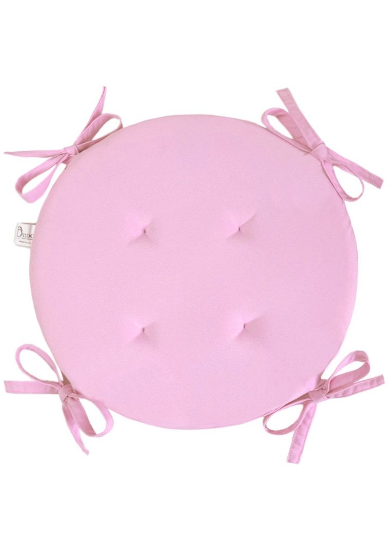 Подушка для стільця та крісла Ø 30х3 см світло-рожевий No Brand (324829229)