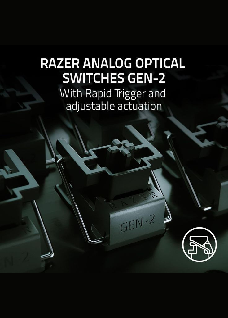 Клавіатура Huntsman V3 Pro TKL USB UA Black (RZ03-04980100-R3M1) Razer (315482679)