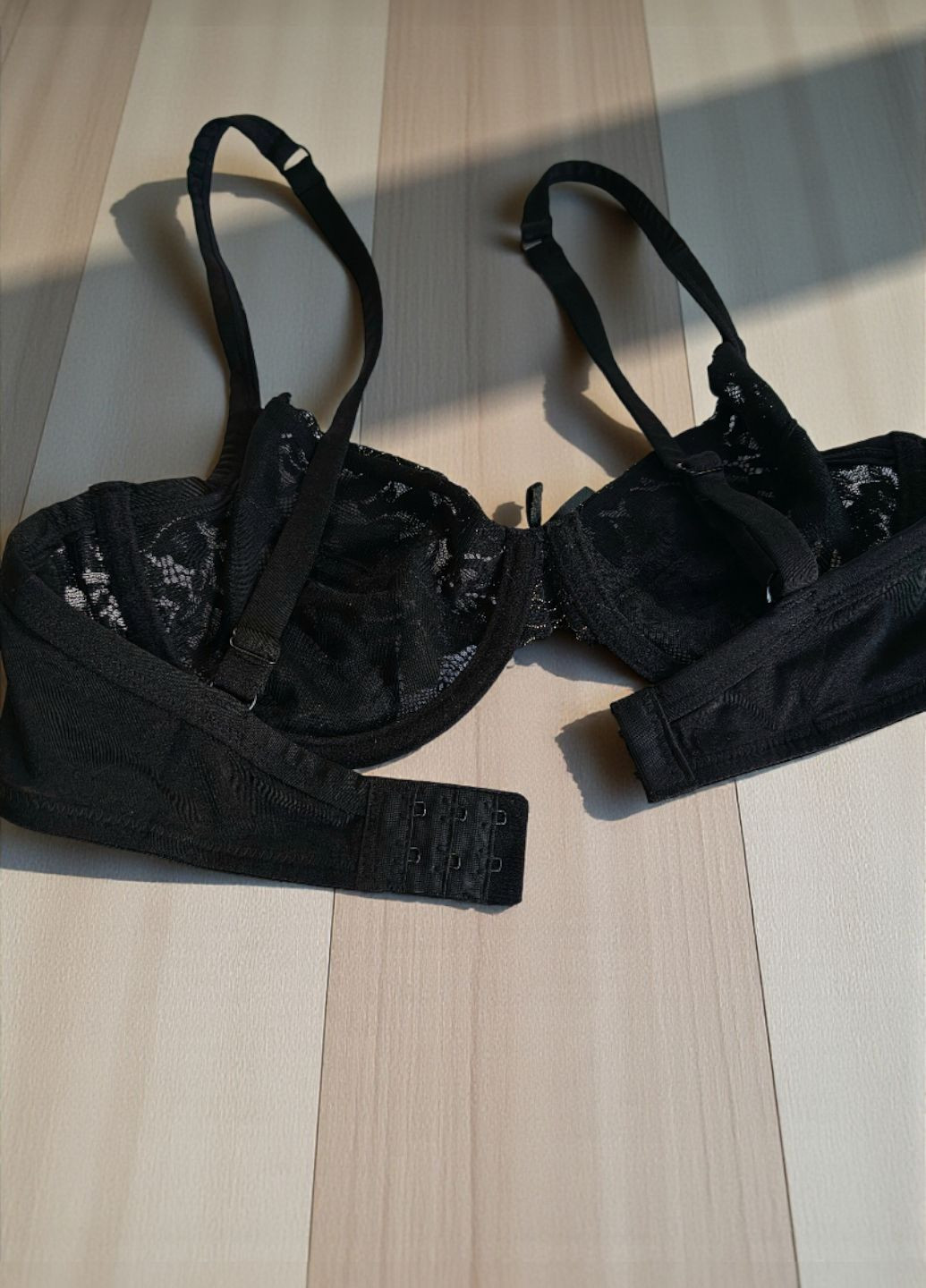 Чёрный балконет кружевной бюстгальтер bra на косточках FS с косточками полиэстер