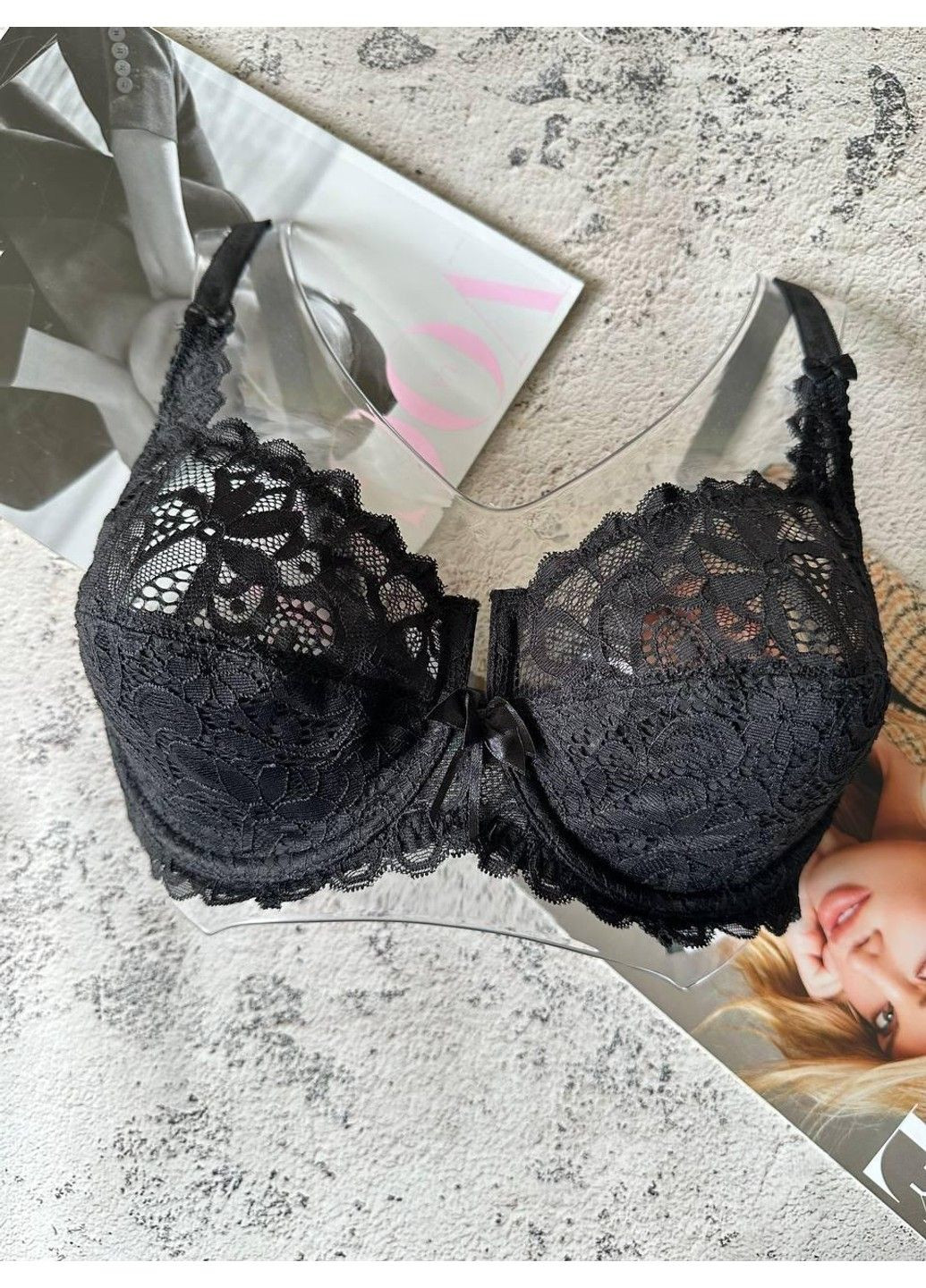 Чорний чорний бюстгальтер без поролону Lanny Mode