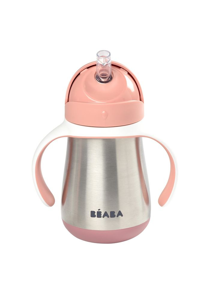 Поильник с трубочкой металлический 250 мл, арт. 913482 Beaba (369165269)