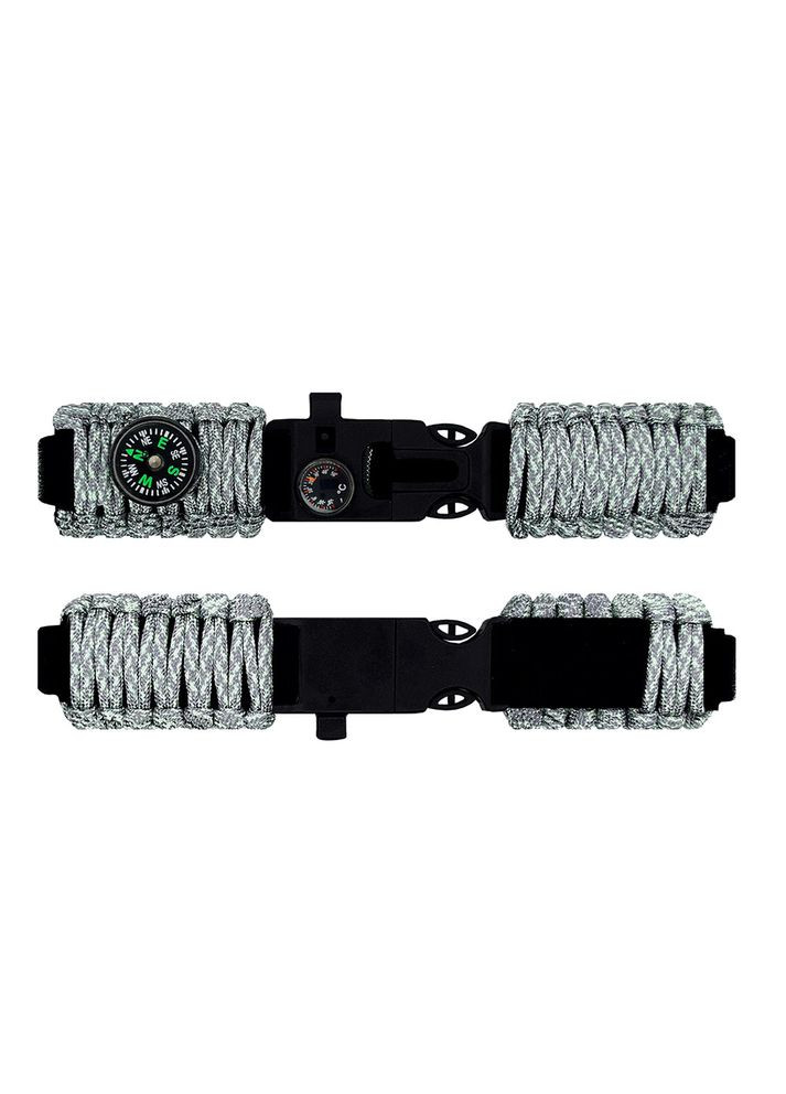 Паракордовий ремінець Patriot чорно-білий для чоловіків жінок унісекс стильний браслет для годинника ProDobro (367267381)