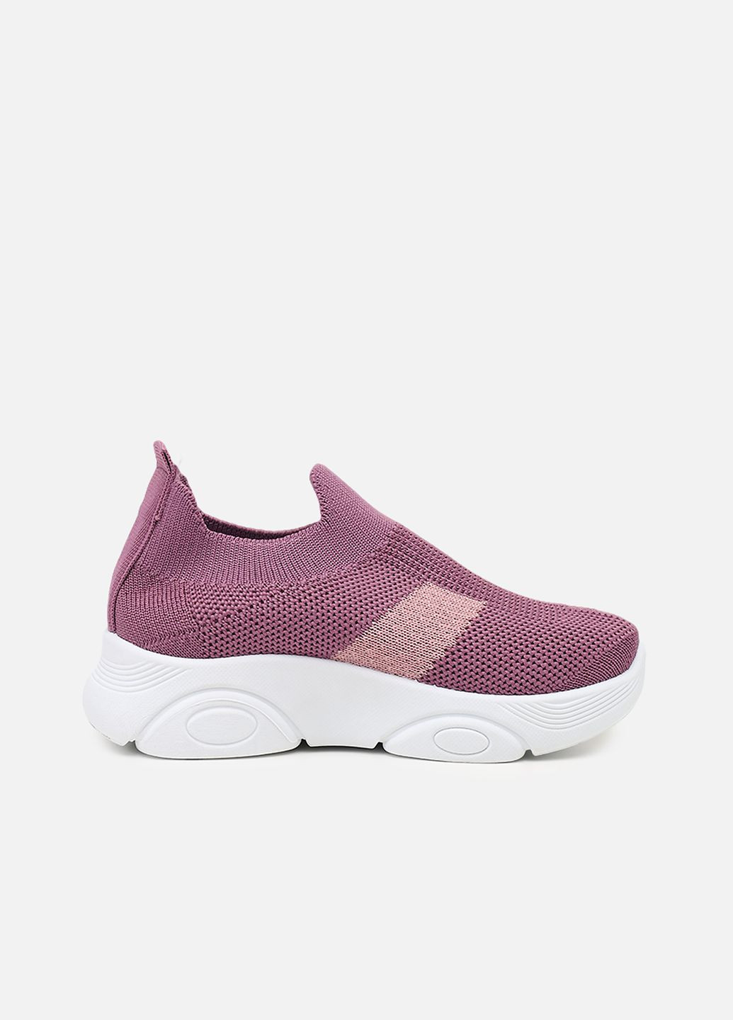 Фиолетовые слипоны на плоской подошве для девочки цвет фиолетовый cb-00268932 No Brand