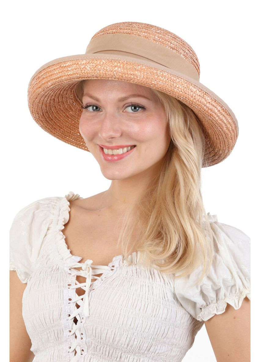 Капелюх коричневий з натуральної соломи (SC46402) Seeberger (306438789)