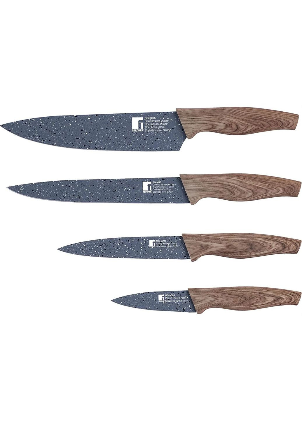 Набор ножей 4 BG9095 Bergner комбинированные,