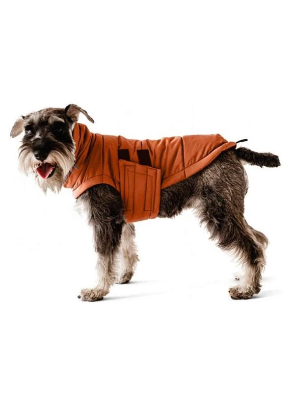 Куртка-пуховик для собак (терракотовый) Bobby - L (33-36 см) Noble Pet (380403487)