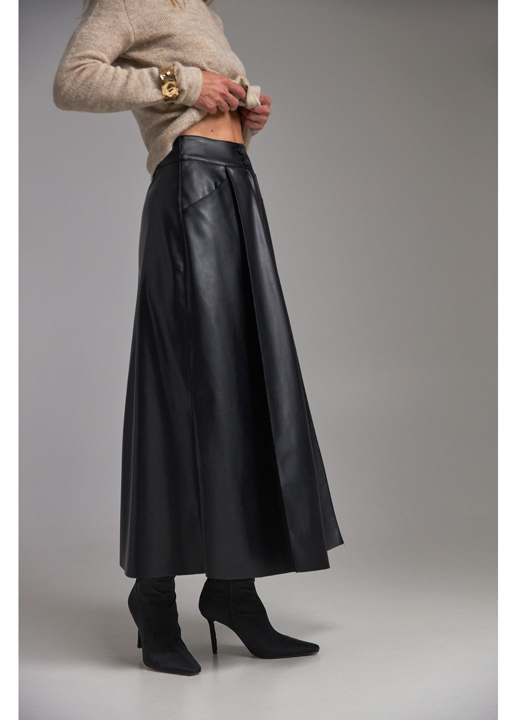 Черная юбка с карманами 3073 Triko Bakh