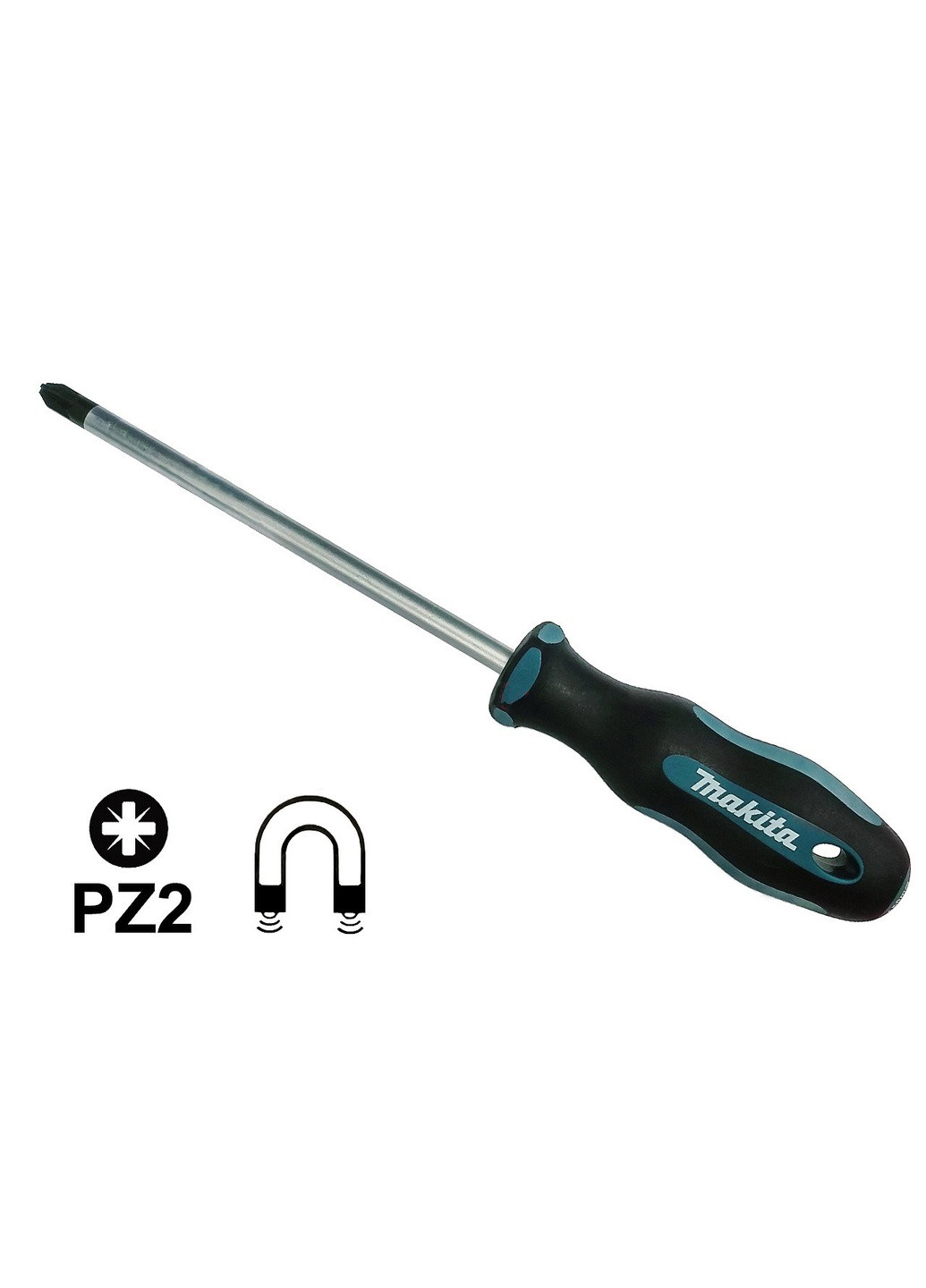Хрестоподібна викрутка PZ2 B-65953 (100 мм) магнітна (6337) Makita (295040681)
