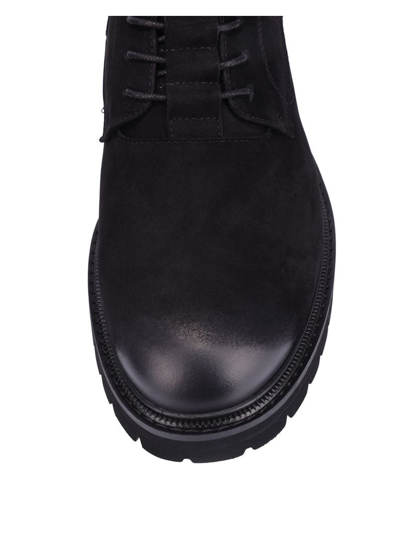 Черные зимние мужские ботинки 2308dh-105-44m черный нубук Miguel Miratez